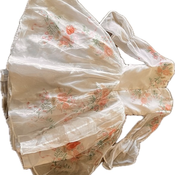 White and peach Disney princess dress - Picture 3 of 6